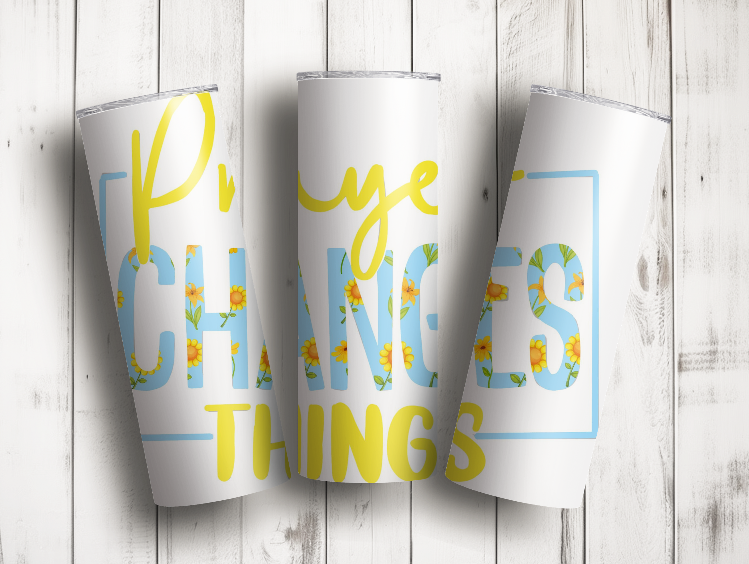 Pray On It, Pray Over It, Pray Through It Sublimation Tumblers (20 oz) –  All Things Wright Creations