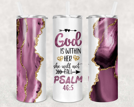 God is Within Her Psalm 46:5 20oz Tumbler