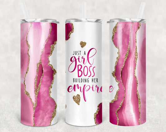 Girl Boss Marble 20oz Tumbler