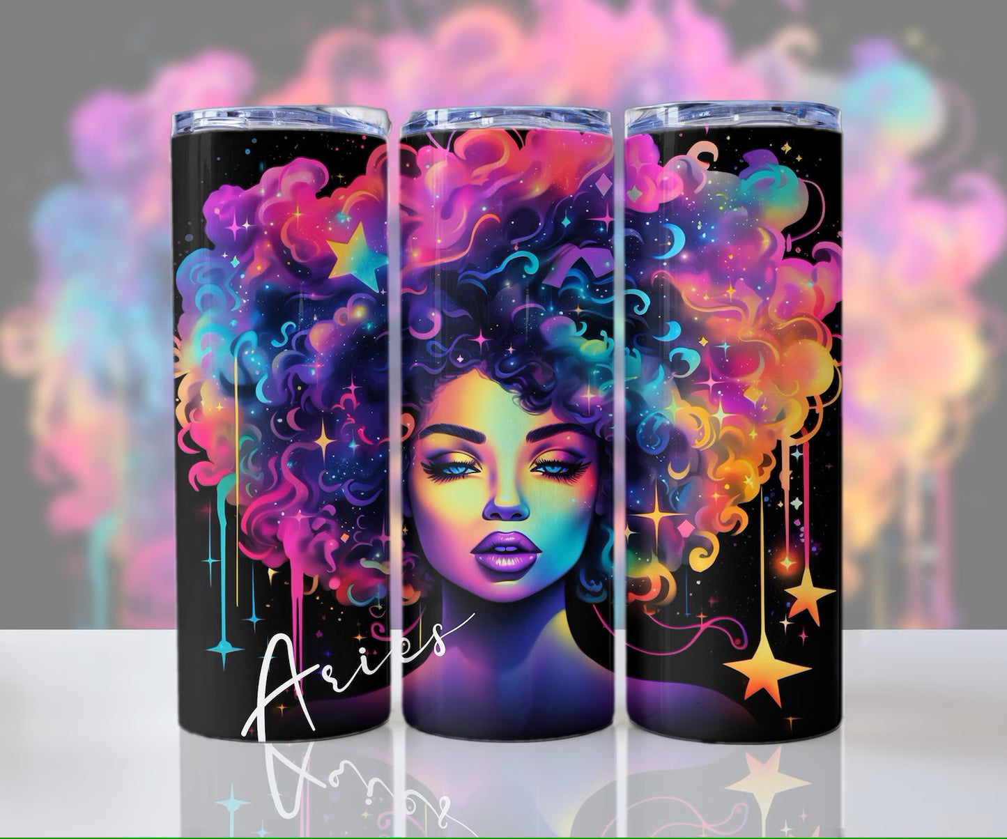 Afro Goddess Zodiac Sign- 20oz Tumbler